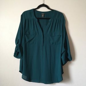 Teal Torrid Blouse
